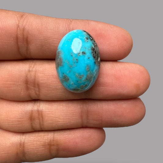 Natural Turquoise Oval Cabochon 32.58  Carats 24.38 x 17.25 x 12.84 mm