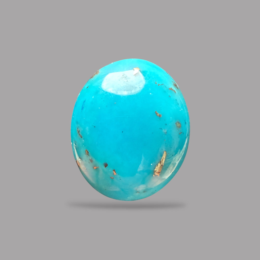 Natural Turquoise Oval Cabochon 33.47 Carats 22.76 x 19.06 x 12.09 mm