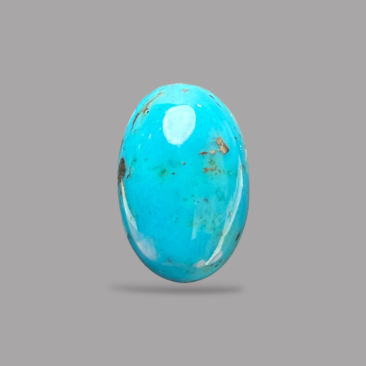 Natural Turquoise Oval Cabochon 27.39 Carats  21.80 x 14.30 x 12.43 mm