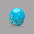 Natural Turquoise Oval Cabochon 37.85 Carats Weight 25.14 x 21.15 x 11.55 mm