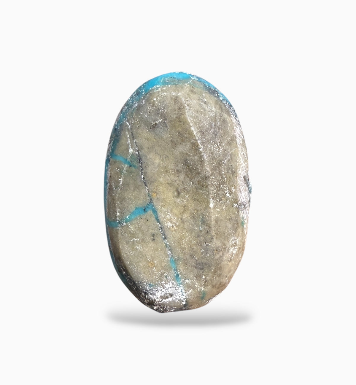 Natural Turquoise Oval Cabochon 52.83 Carats 34x20 mm Feroza