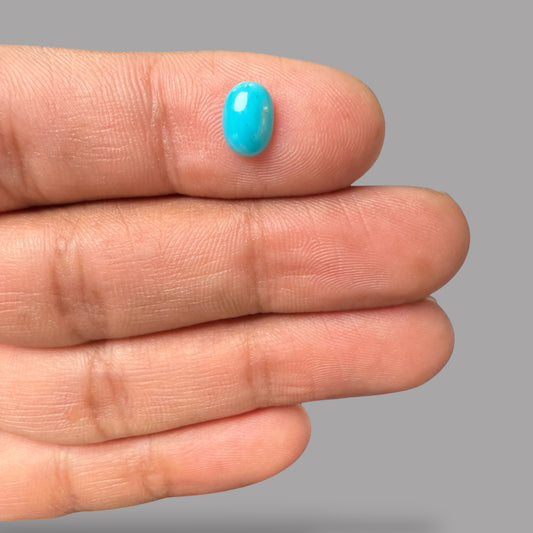 Natural Turquoise Oval Cabochon 8x6 mm 0.80 Carats