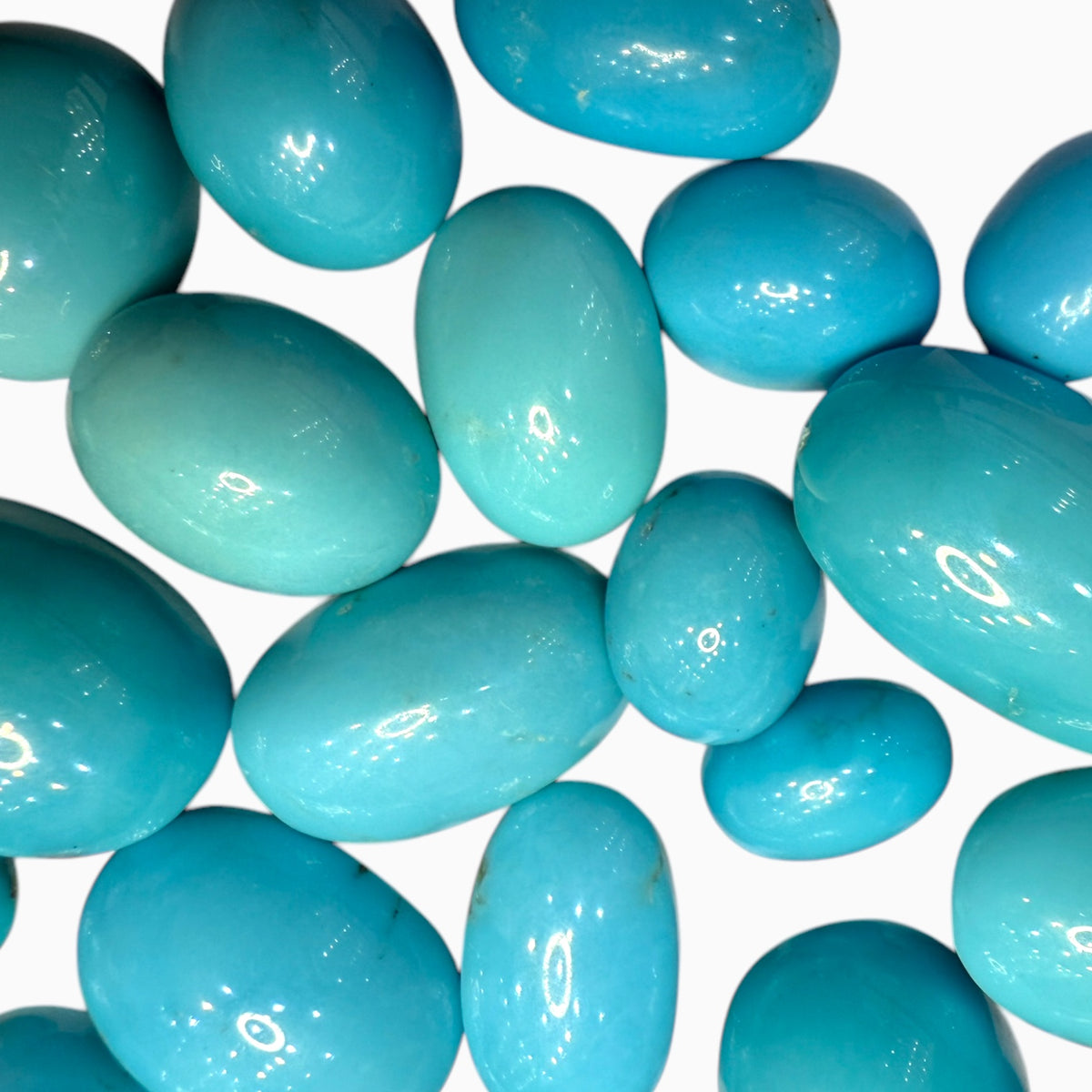 Natural Turquoise Oval Cabochon LightSkyBlue Lot From 3 Carats to 50 Carats Price per Carats