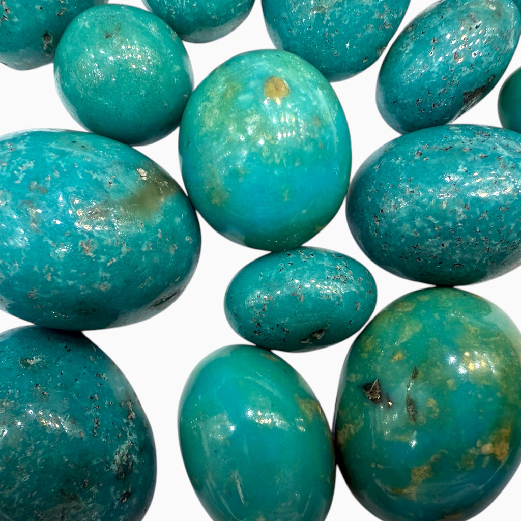 Natural Turquoise Oval Cabochon (MediumTurquoise Color) From 3-50 Carats Price Per Carats