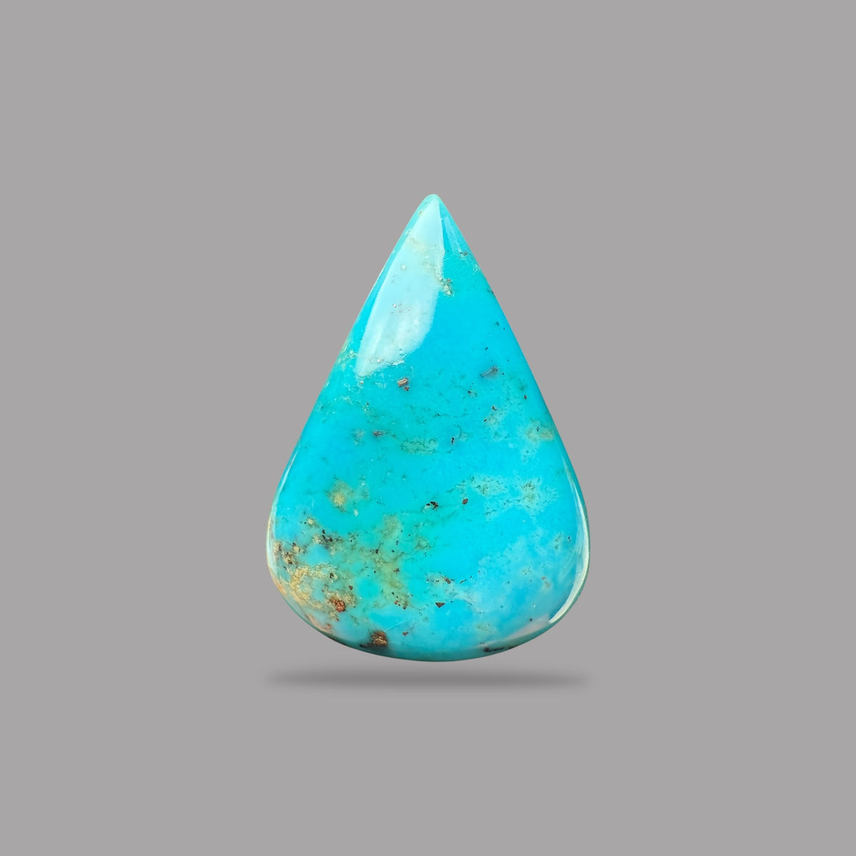 Natural Turquoise Pear Cabochon 40.00 Carats 35.53 x 26.24 x 7.99 mm