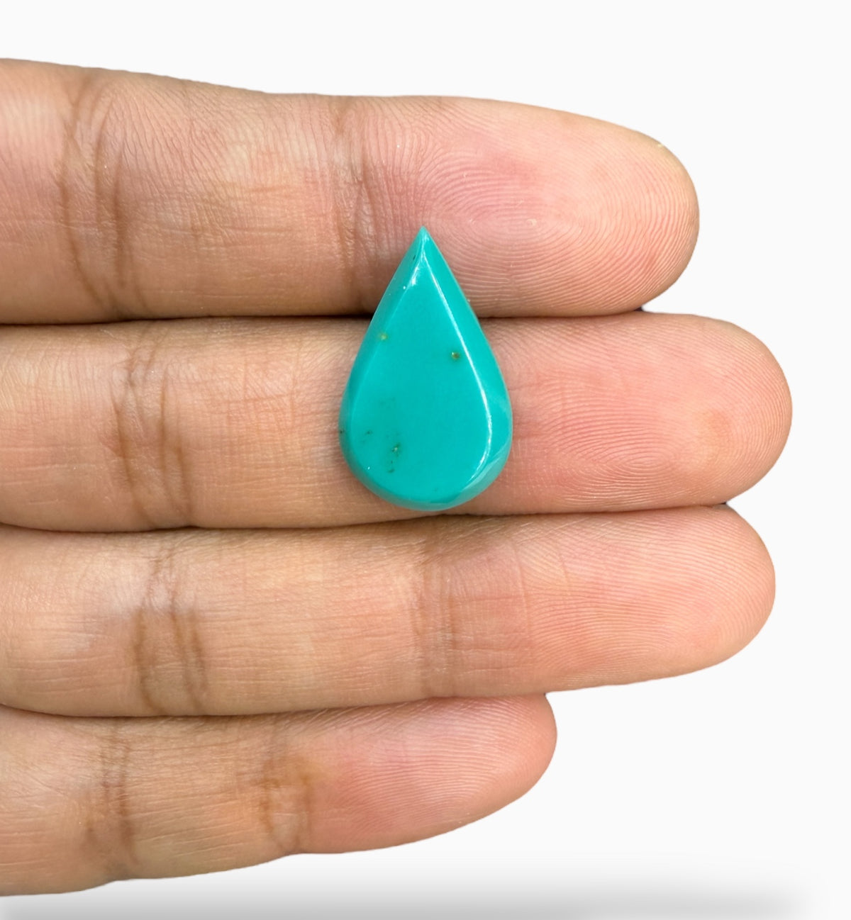 Natural Turquoise Pear Shape Stone 8.27 Carats 21x13 mm Origin Iran