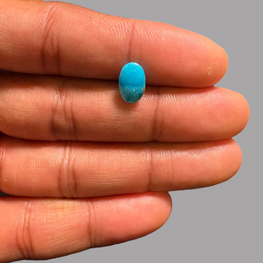 Natural Turquoise Stone 1.65 Carats 11 x 6.8 x 2.9 mm in Oval