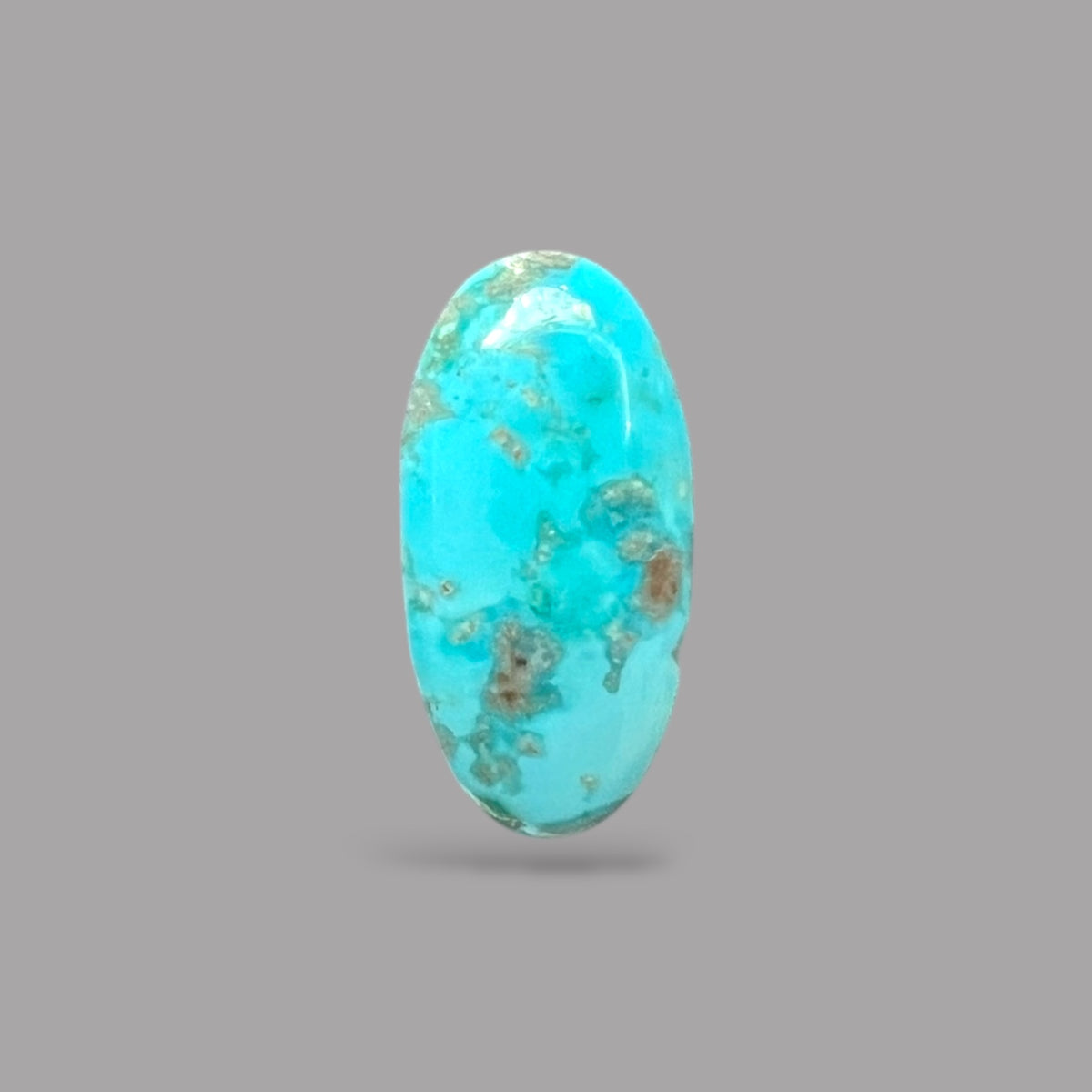Natural Turquoise Stone 1.78 Carats 12.4 x 6 x 2.9 mm in Oval