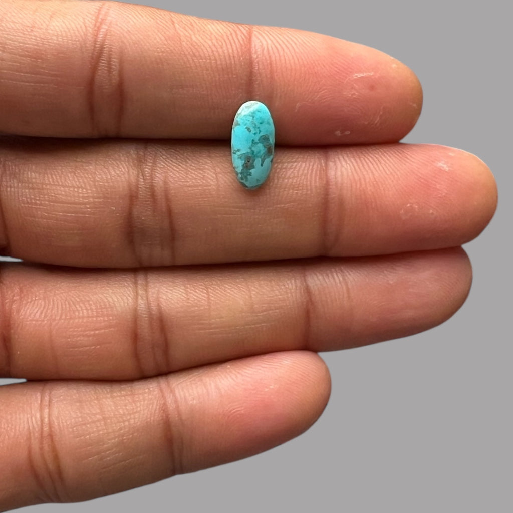 Natural Turquoise Stone 1.78 Carats 12.4 x 6 x 2.9 mm in Oval