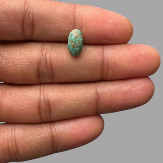 Natural Turquoise Stone 1.84 Carats 11.7 x 6.5 x 3.5 mm in Oval