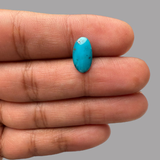 Natural Turquoise Stone 1.88 Carats 13.7 x 7.7 x 2.5 mm in Oval