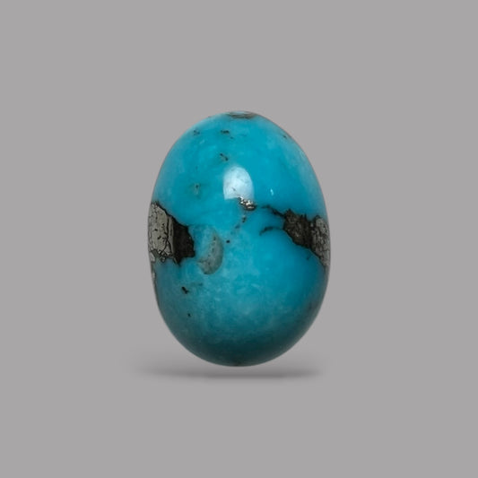 Natural Turquoise Stone 11.53 Carats 17 x 11.9 x 7 mm in Oval