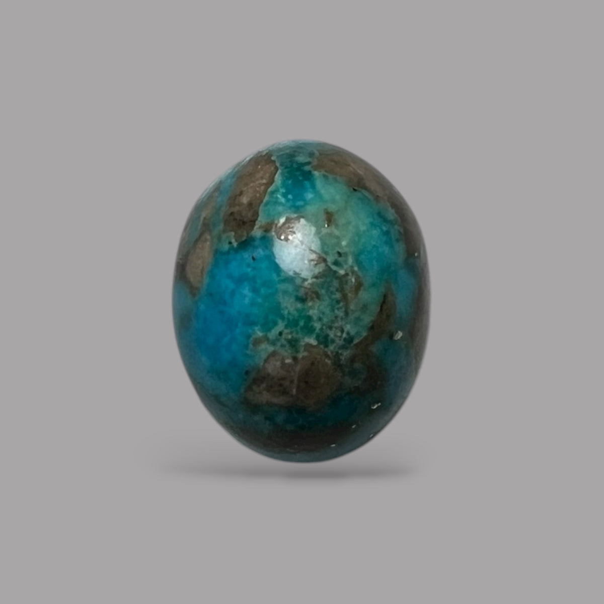 Natural Turquoise Stone 11.55 Carats 15.4 x 12.2 x 9.3 mm in Oval