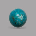 Natural Turquoise Stone 12.16 Carats 15.1 x 13.9 x 9.1 mm in Oval