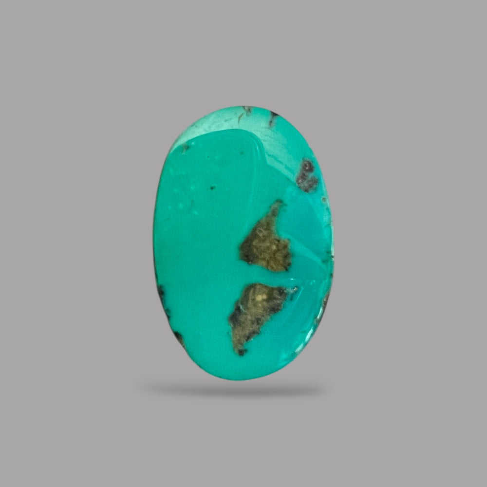 Natural Turquoise Stone 17.78 Carats 23.4 x 15.5 x 6.5 mm in Oval