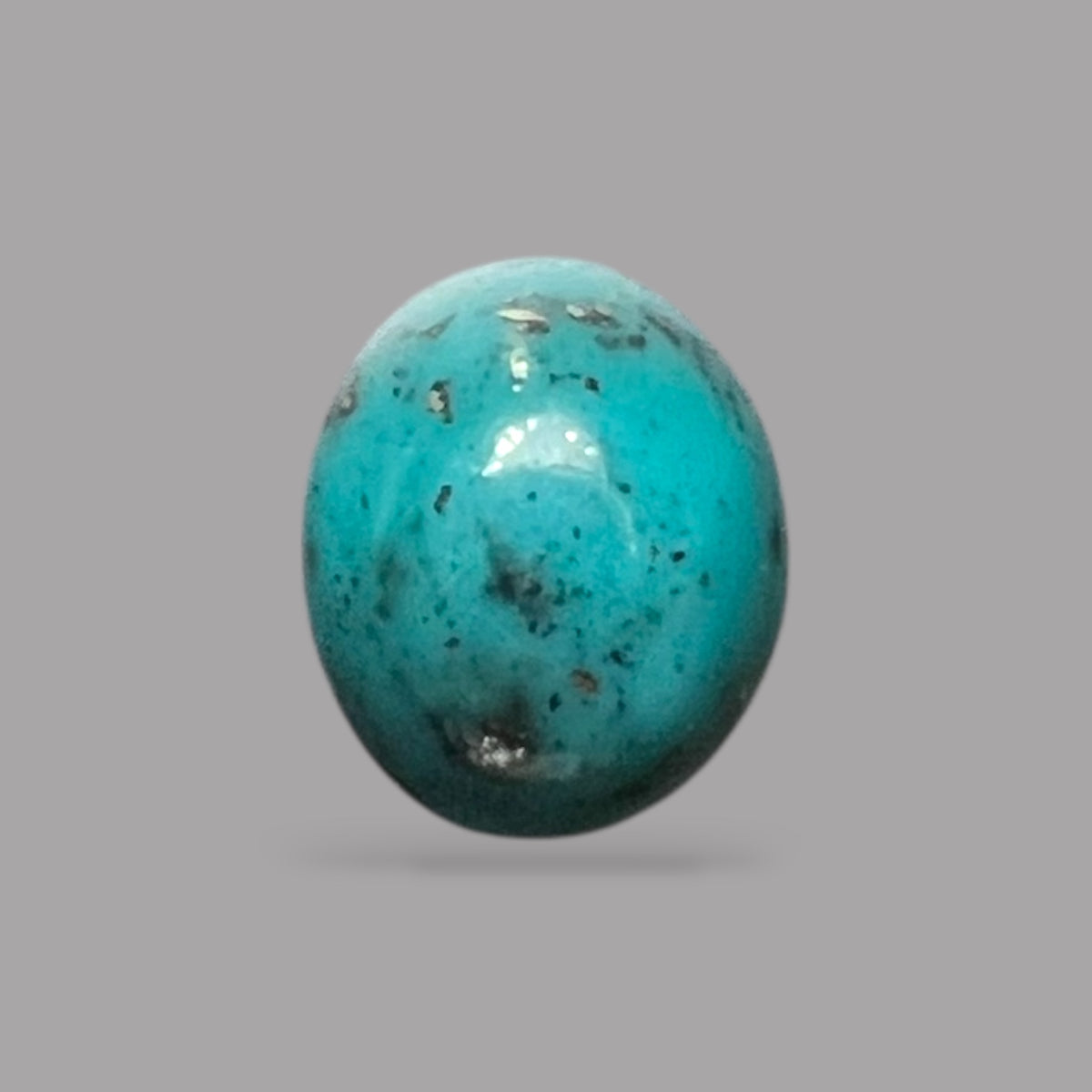 Natural Turquoise Stone 2.21 Carats 9.2 x 7.7 x 6 mm in Oval