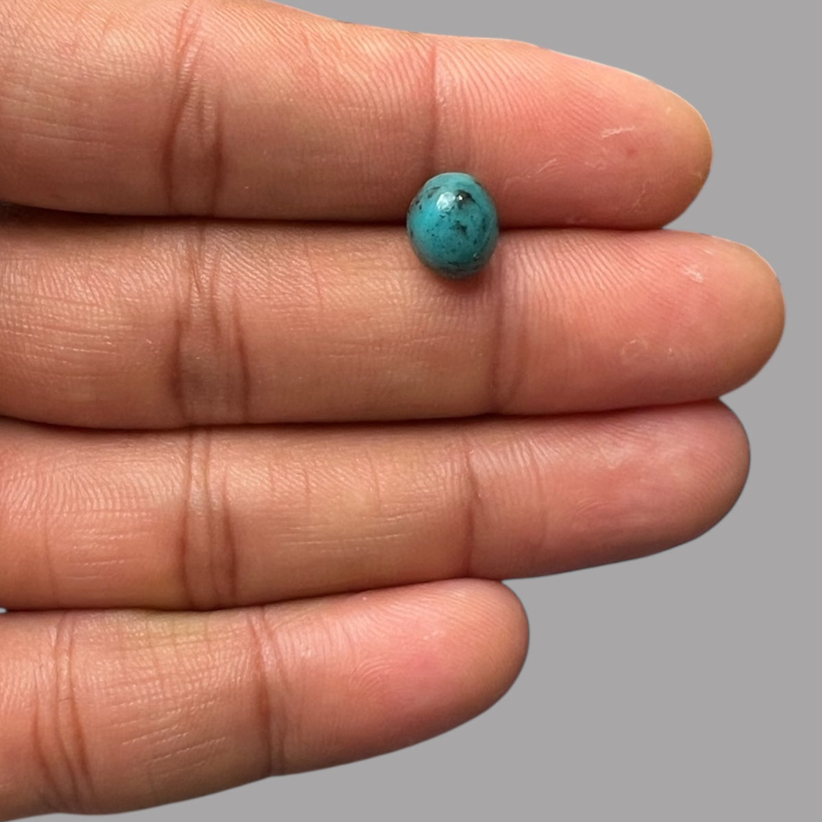 Natural Turquoise Stone 2.21 Carats 9.2 x 7.7 x 6 mm in Oval