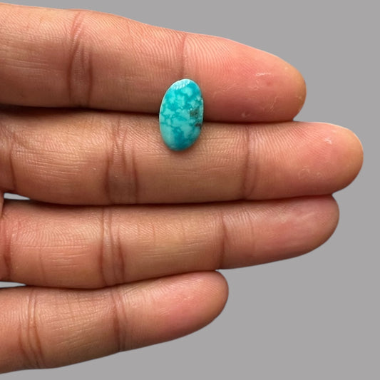 Natural Turquoise Stone 2.25 Carats 14.2 x 8.6 x 2.4 mm in Oval