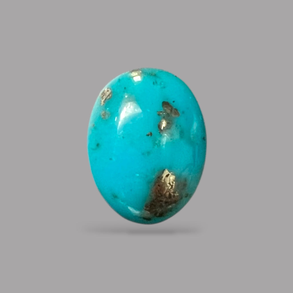 Natural Turquoise Stone 2.37 Carats 11 x 8.5 x 4 mm in Oval