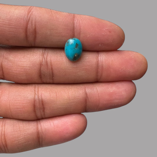 Natural Turquoise Stone 2.37 Carats 11 x 8.5 x 4 mm in Oval