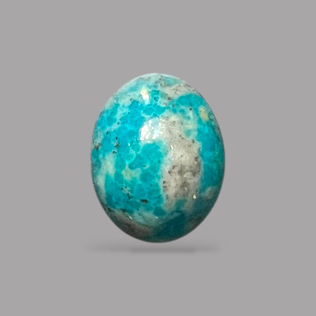 Natural Turquoise Stone 2.53 Carats 10.2 x 8 x 4.8 mm in Oval