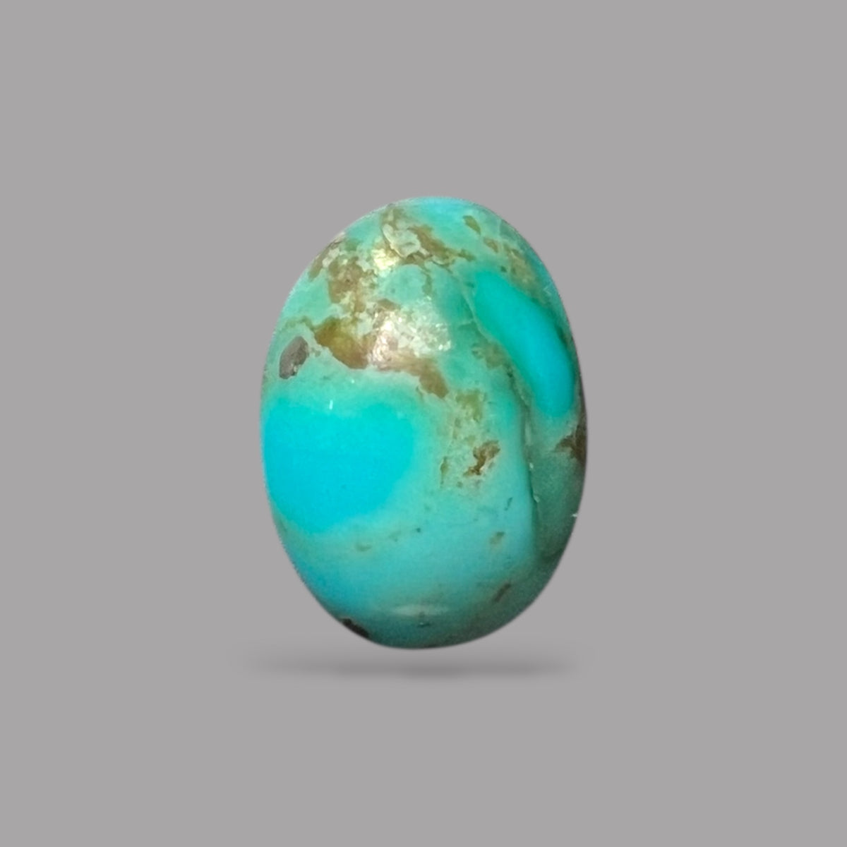Natural Turquoise Stone 2.63 Carats 11 x 7.9 x 4.9 x mm in Oval
