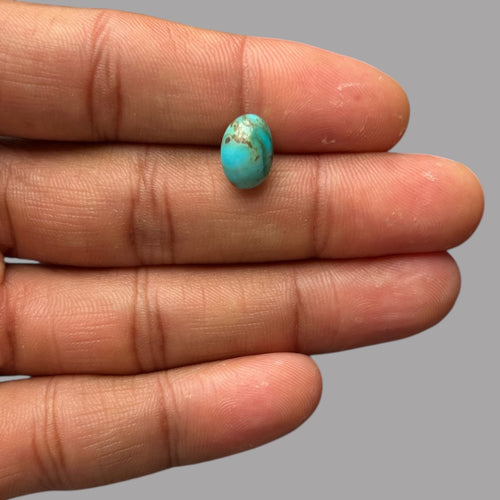 Natural Turquoise Stone 2.63 Carats 11 x 7.9 x 4.9 x mm in Oval