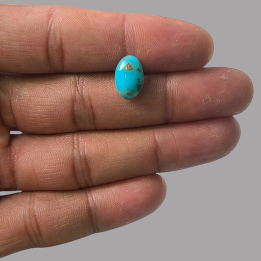 Natural Turquoise Stone 2.71 Carats 12.8 x 8.5 x 4 mm in Oval