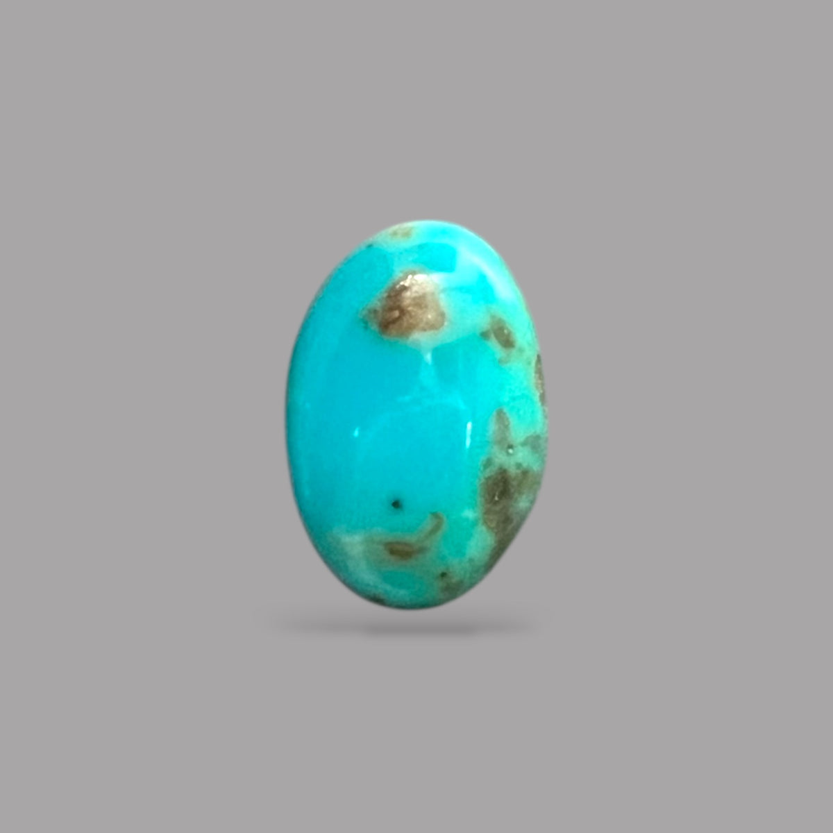 Natural Turquoise Stone 2.71 Carats 12.8 x 8.5 x 4 mm in Oval