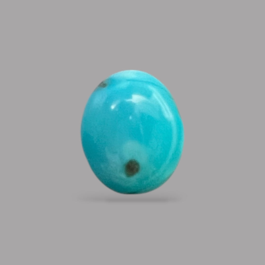 Natural Turquoise Stone 2.82 Carats 13.5 x 9.1 x 3 mm in Oval