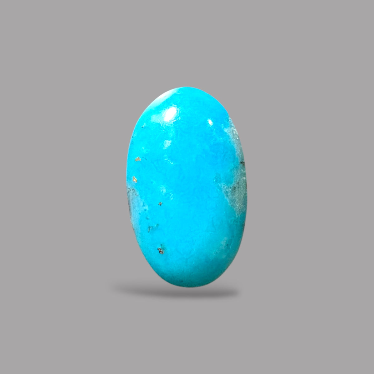 Natural Turquoise Stone 2.84 Carats 13.1 x 7.9 x 3.9 mm in Oval