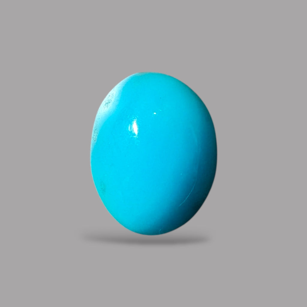 Natural Turquoise Stone 2.88 Carats 11 x 8.5 x 5.8 mm in Oval