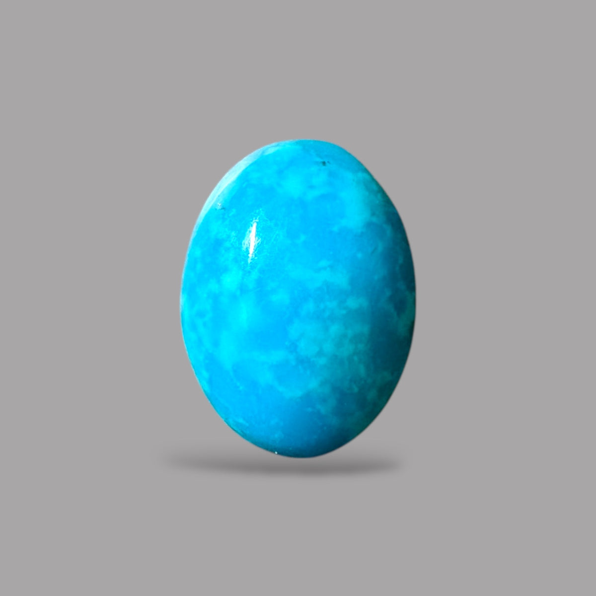 Natural Turquoise Stone 3.06 Carats 11 x 8.1 x 5.1 mm in Oval