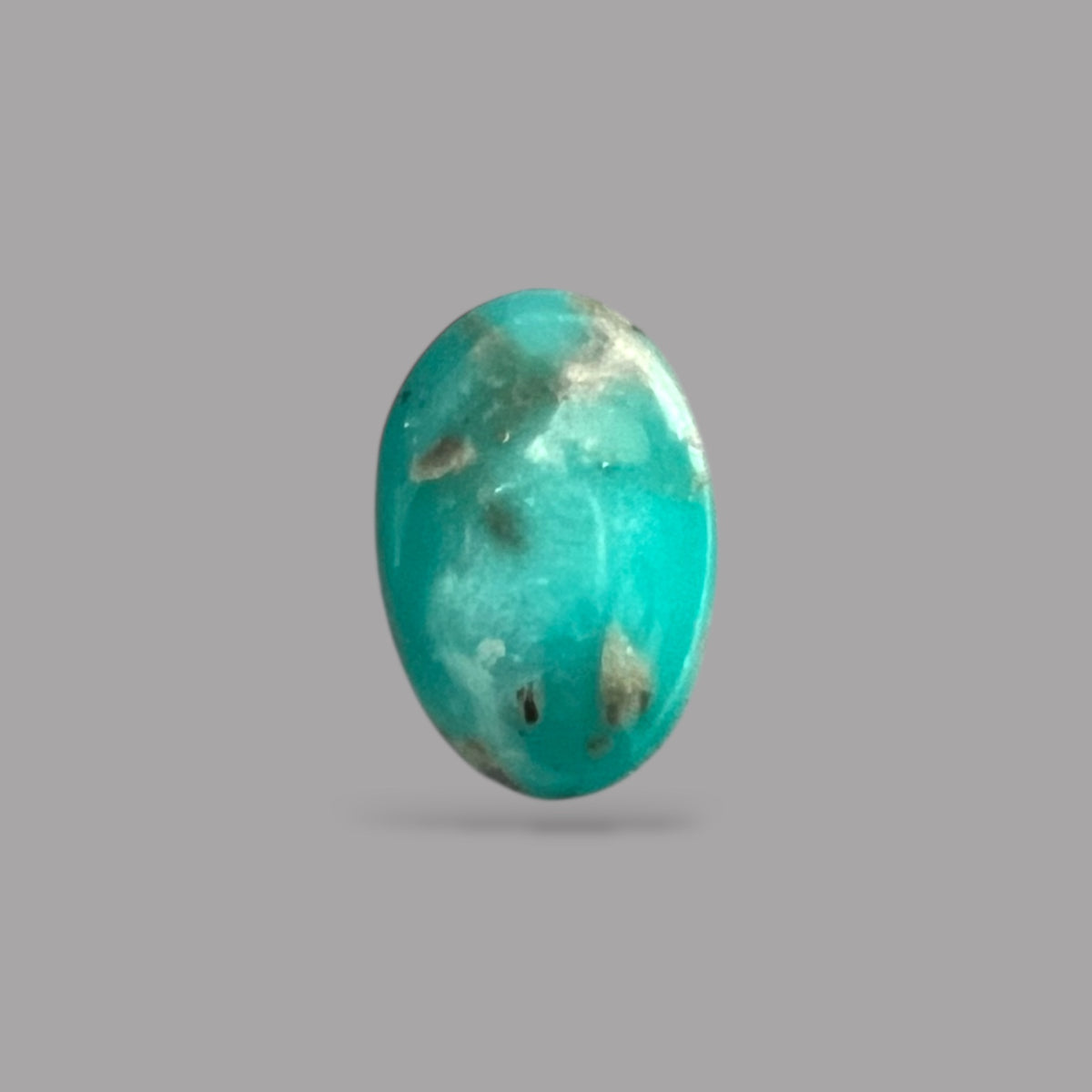 Natural Turquoise Stone 3.13 Carats 14.3 x 9.3 x 4.4 mm in Oval