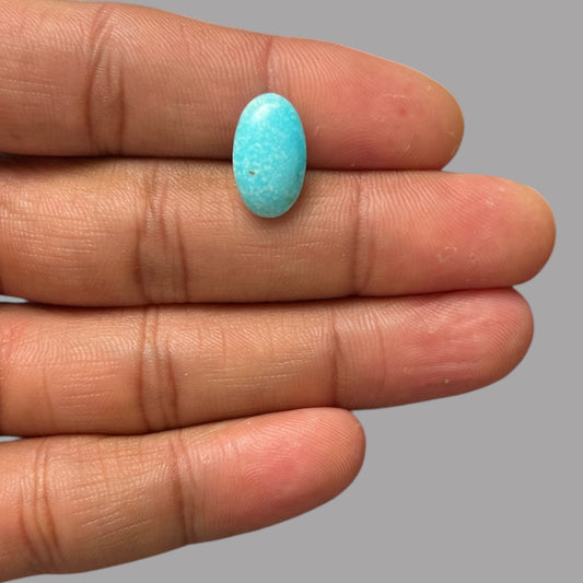 Natural Turquoise Stone 3.16 Carats 15.4 x 9.3 x 4 mm in Oval
