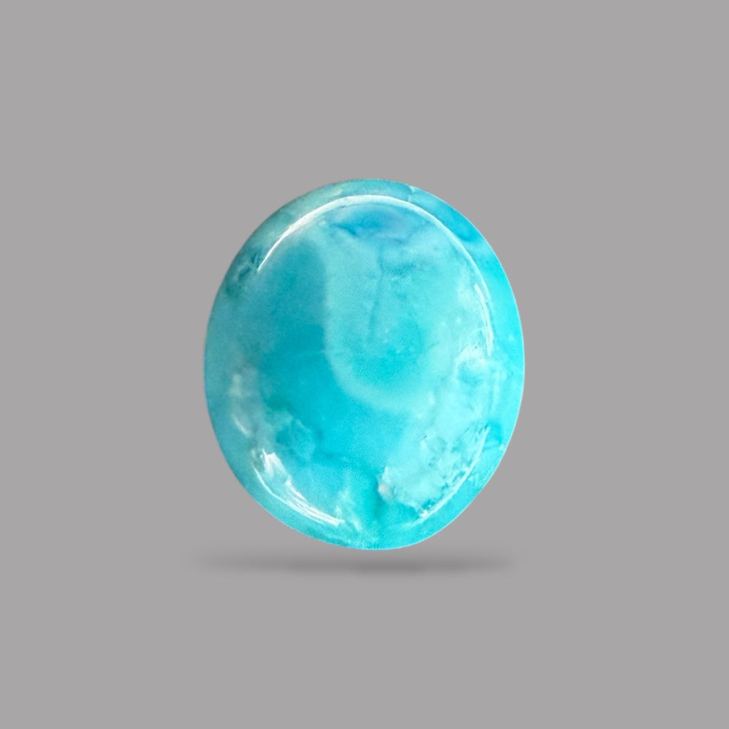 Natural Turquoise Stone 3.27 Carats 11 x 9 x 4.5 mm in Oval
