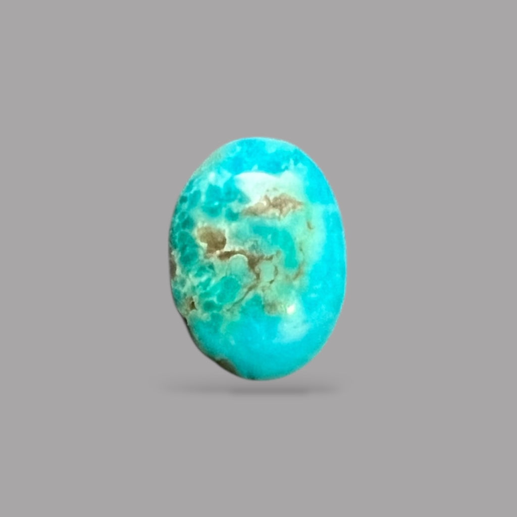 Natural Turquoise Stone 3.44 Carats 13 x 9.4 x 4 mm in Oval