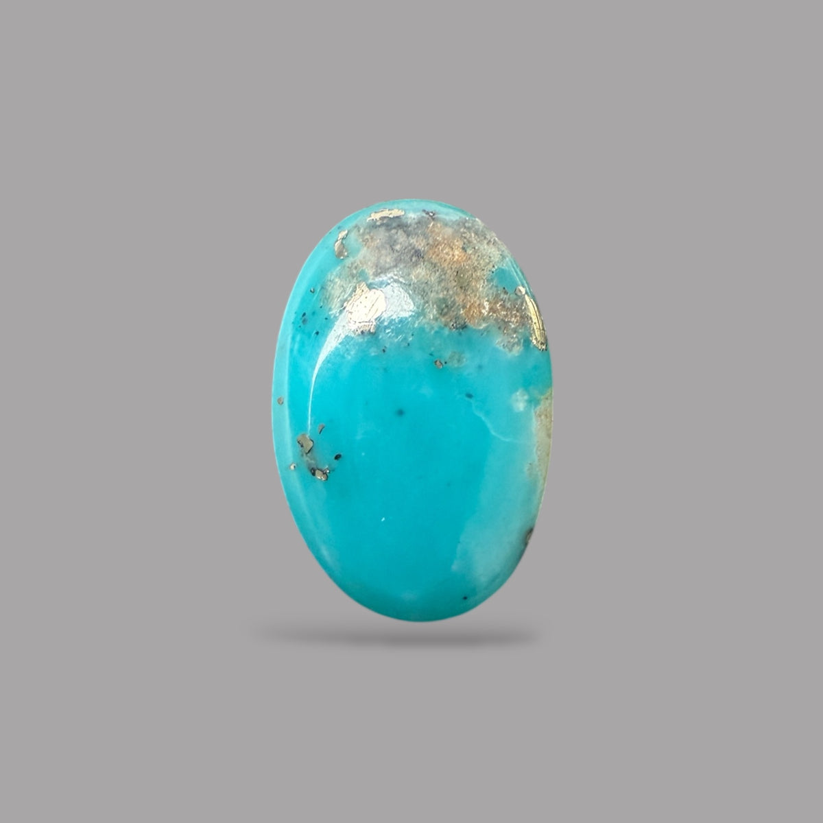 Natural Turquoise Stone 3.50 Carats 13.2 x 8.7 x 4.5 mm in Oval