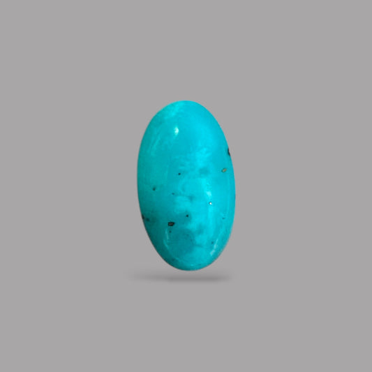 Natural Turquoise Stone 3.67 Carats 15.5 x 8.8 x 4.7 mm in Oval