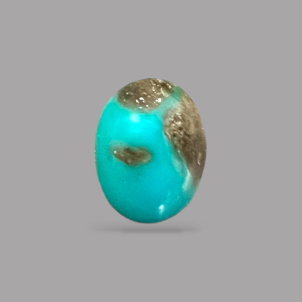 Natural Turquoise Stone 3.73 Carats 15.3 x 8.7 x 3.7 mm in Oval