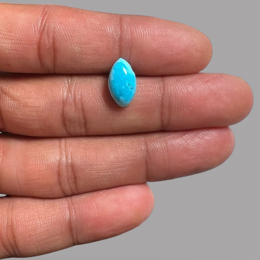 Natural Turquoise Stone 3.80 Carats 13.9 x 7.8 x 4.9 mm in Marquise