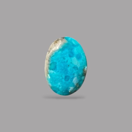 Natural Turquoise Stone 3.88 Carats 13.5 x 9.8 x 3.7 mm in Oval