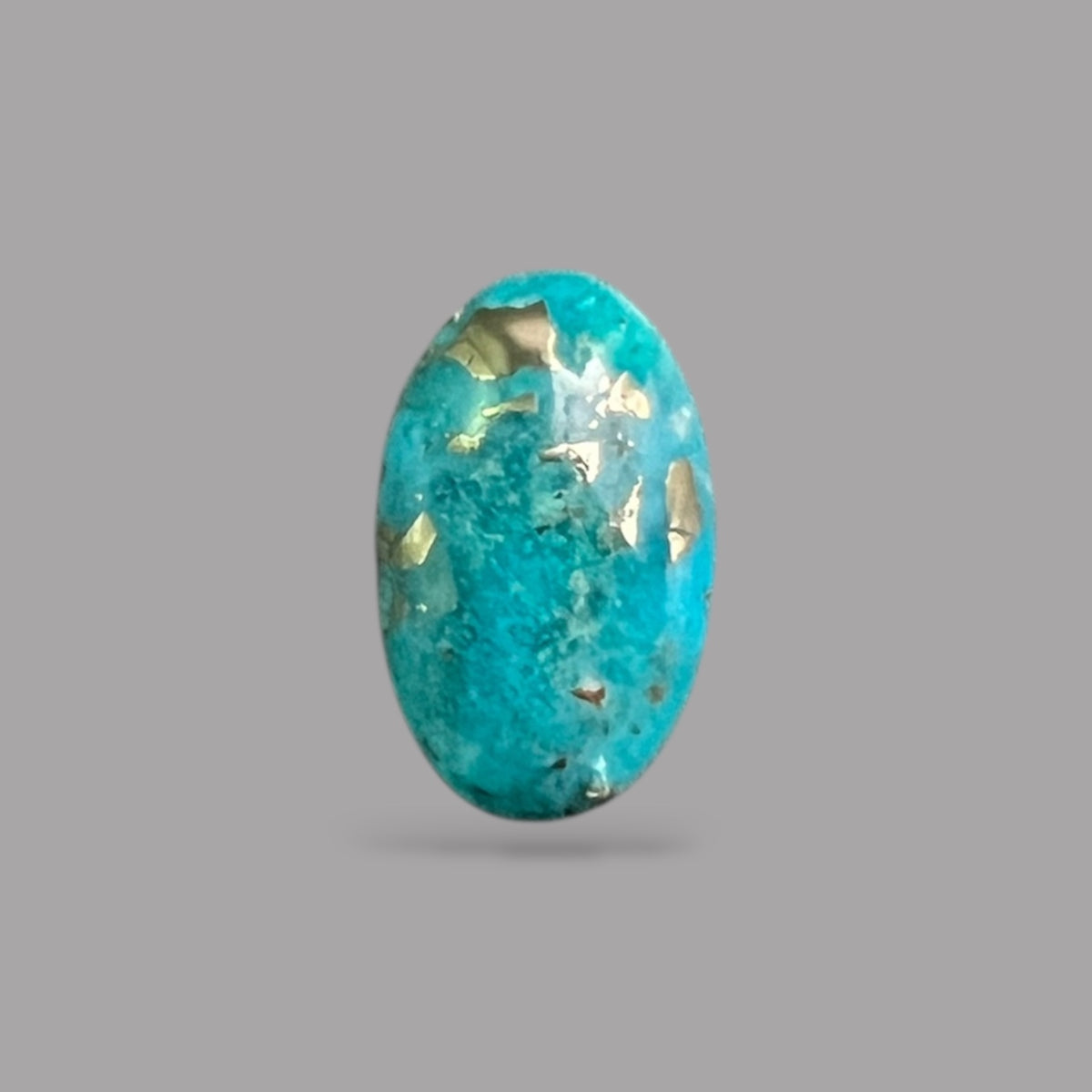 Natural Turquoise Stone 3.89 Carats 12 x 9 x 5.1 mm in Oval