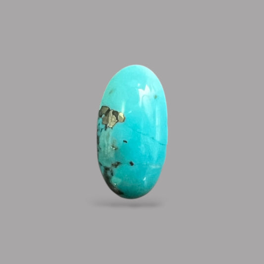 Natural Turquoise Stone 3.98 Carats 12.8 x 9.8 x 5 mm in Oval