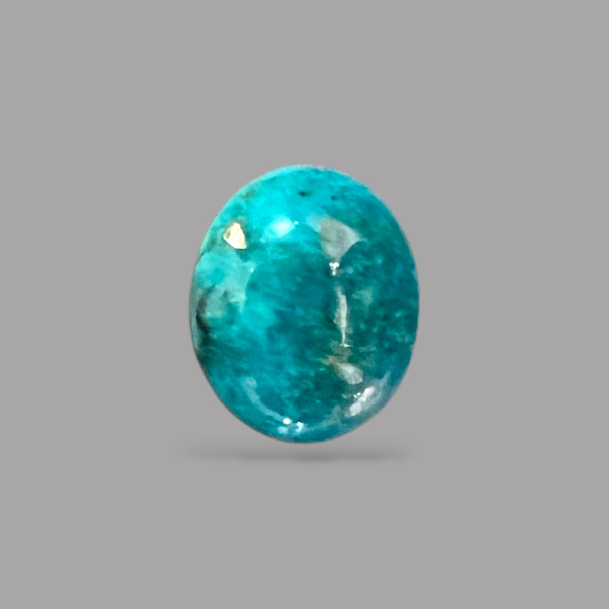 Natural Turquoise Stone 3.98 Carats 15.1 x 9.3 x 4.1 mm in Oval