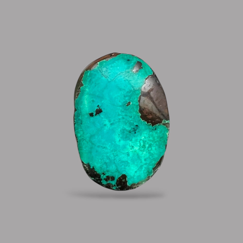 Natural Turquoise Stone 30.13 Carats 28.7 x 19.9 x 6.6 mm in Oval
