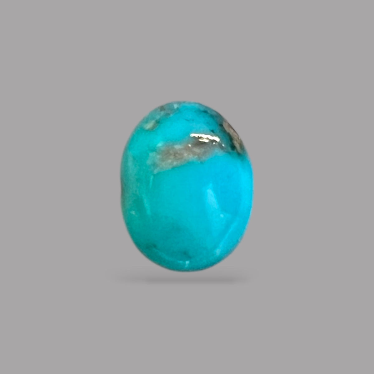Natural Turquoise Stone 4.07 Carats 12.5 x 10 x 5.1 mm in Oval