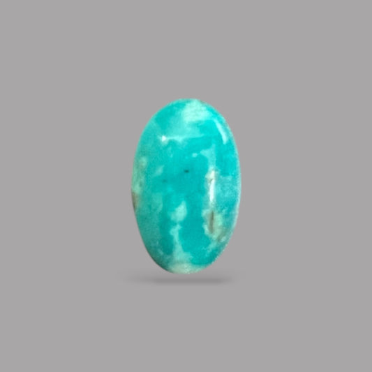 Natural Turquoise Stone 4.16 Carats 14.5 x 9.3 x 4.8 mm in Oval