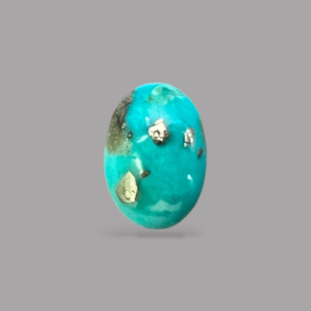 Natural Turquoise Stone 4.34 Carats 14.7 x 9.1 x 5.4 mm in Oval
