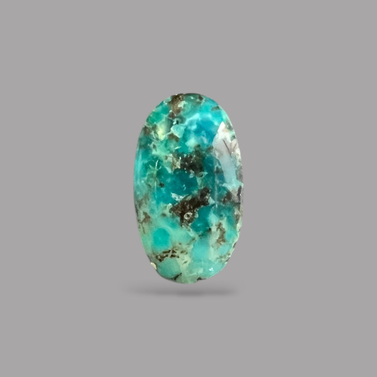 Natural Turquoise Stone 4.38 Carats 13.7 x 8.1 x 5 mm in Oval